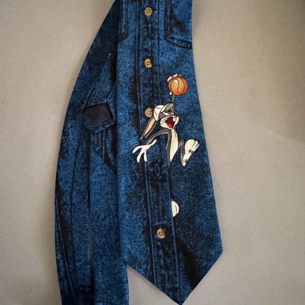 Blue Cartoon Character Necktie bugs bunny looney tunes mania